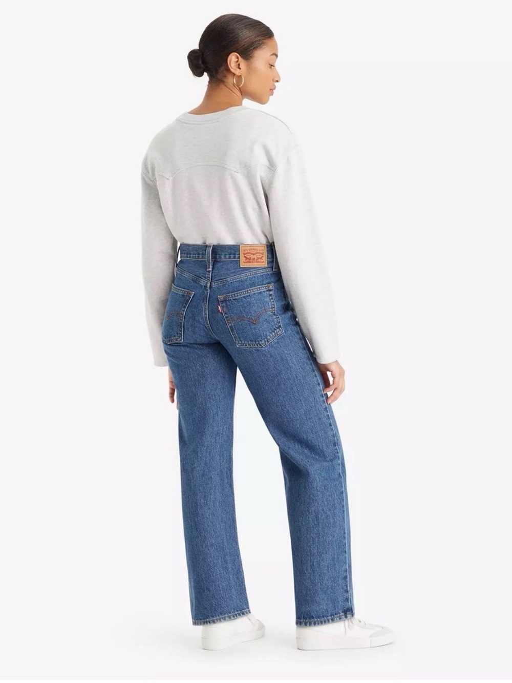 Levi's '94 Baggy Jeans "I'm Never Wrong" Medium Wash 27x31 Vintage Cotton Y2K - Picture 2 of 16